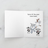 ハッピーバースデー春チキンカード!-カスタマイズ カード (内部)