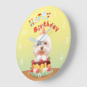 ハッピーバースデー時計 ラージ壁時計 (傾斜)