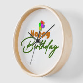 ハッピーバースデー時計 壁時計 (傾斜)