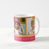 ハッピーバースデー最高のおばあちゃんの写真コラージュマグ コーヒーマグカップ (正面右)