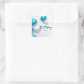 ハッピーバースデー最高のの願い スクエアシール (バッグ)