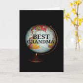 ハッピーバースデー最高のよおばあちゃん! カード (黄色い花)