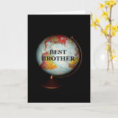 ハッピーバースデー最高のよ地球の兄弟! カード (黄色い花)