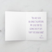 ハッピーバースデー最高のガールフレンドEver Photo シーズンカード (内部)