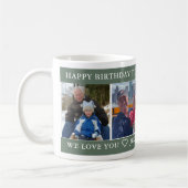 ハッピーバースデー最高のグランパエバー コーヒーマグカップ (左)