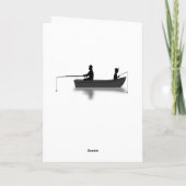 ハッピーバースデー最高のパパエバー魚釣り カード (裏面)