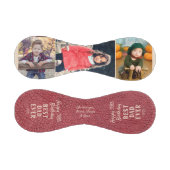 ハッピーバースデー最高のパパレッドレザー3写真 野球ボール (パネル)