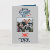 ハッピーバースデー最高のパパEver Photo カード (正面)