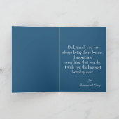 ハッピーバースデー最高のパパEver Photo カード (内部)