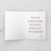 ハッピーバースデー最高のボーイフレンドEver写真 シーズンカード (内部)