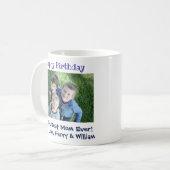 ハッピーバースデー最高のマーEver Kids写真 コーヒーマグカップ (正面左)