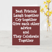 ハッピーバースデー最高の友人 カード (黄色い花)