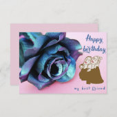 ハッピーバースデー最高の友 ノートカード (正面/裏面)