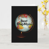 ハッピーバースデー最高の・ステップ・ママ！ カード (黄色い花)