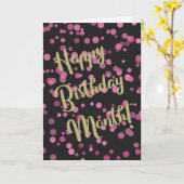 ハッピーバースデー月のバブル カード (黄色い花)