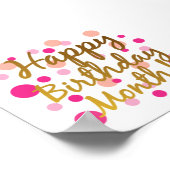 ハッピーバースデー月のポスター ポスター (角)