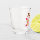 ハッピーバースデー月撮影ガラス ショットグラス (左)