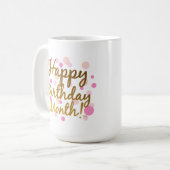 ハッピーバースデー月! コーヒー・マグ コーヒーマグカップ (正面左)
