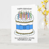 ハッピーバースデー未来母 カード (黄色い花)