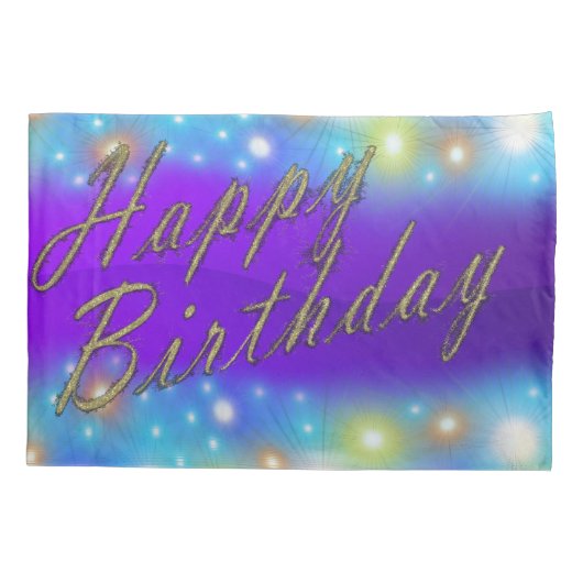 ハッピーバースデー枕ケース 枕カバー (裏面)