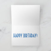 ハッピーバースデー柴犬パピーカラフルトイズ写真 カード (内部)