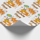 ハッピーバースデー柴犬包装紙 ラッピングペーパー (角)