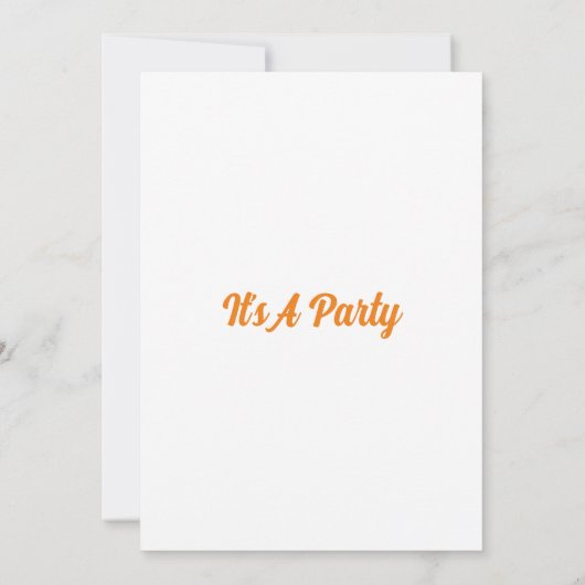 ハッピーバースデー柴犬招待状 招待状 (裏面)