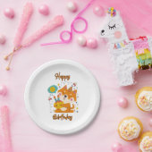 ハッピーバースデー柴犬紙プレート ペーパープレート (パーティー)