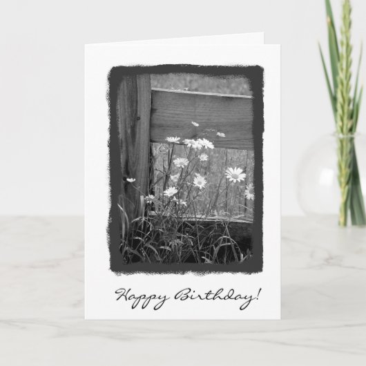 ハッピーバースデー柵 カード (正面)