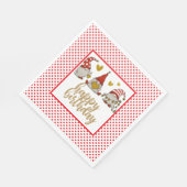 ハッピーバースデー格言 スタンダードランチョンナプキン (角)