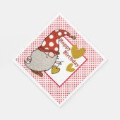 ハッピーバースデー格言 スタンダードランチョンナプキン (角)