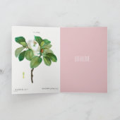 ハッピーバースデー植物学「マグノリア」カード カード (内部)