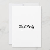 ハッピーバースデー楽しい招待状 招待状 (裏面)