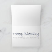 ハッピーバースデー楽しむファインアート カード (内部)