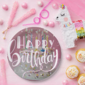 ハッピーバースデー概念 ペーパープレート (パーティー)