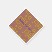 ハッピーバースデー正方形 スタンダードカクテルナプキン (角)