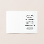 ハッピーバースデー歯（ろうそく） 箔カード (内部)