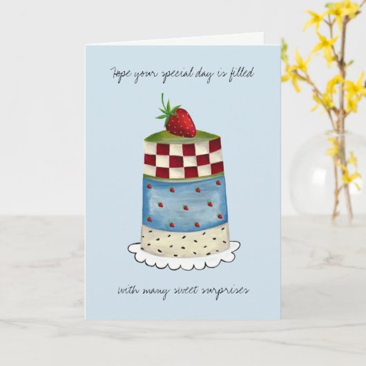 ハッピーバースデー母または任意の年齢または名前の挨拶 カード (黄色い花)