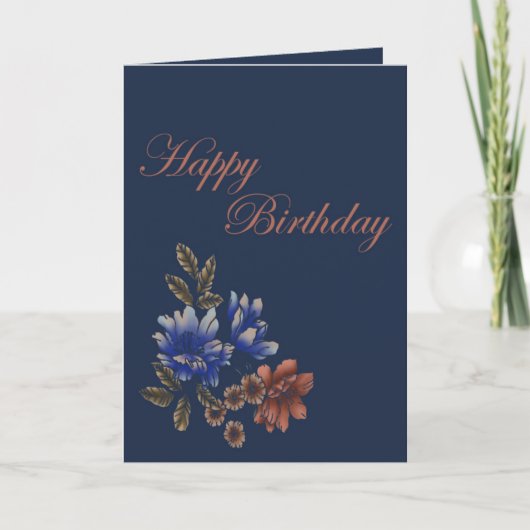 ハッピーバースデー母折りカード サンキューカード (正面)