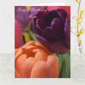 ハッピーバースデー母 カード (黄色い花)