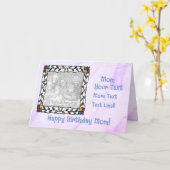 ハッピーバースデー母 カード (黄色い花)