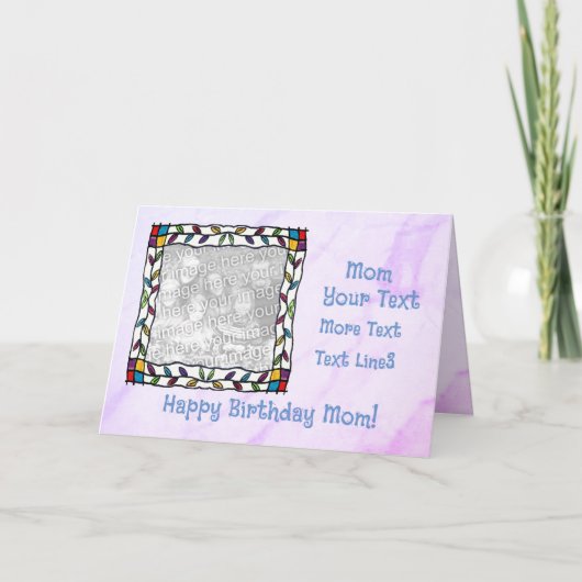 ハッピーバースデー母 カード (正面)