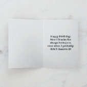 ハッピーバースデー母 カード (内部)