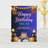 ハッピーバースデー母 カード (黄色い花)