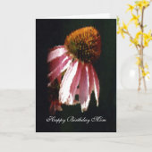 ハッピーバースデー母 カード (黄色い花)