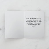 ハッピーバースデー母 カード (内部)