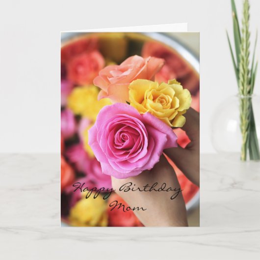 ハッピーバースデー母 カード (正面)