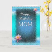 ハッピーバースデー母 カード (黄色い花)
