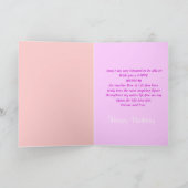 ハッピーバースデー母 カード (内部)