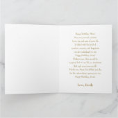 ハッピーバースデー母 カード (内部)